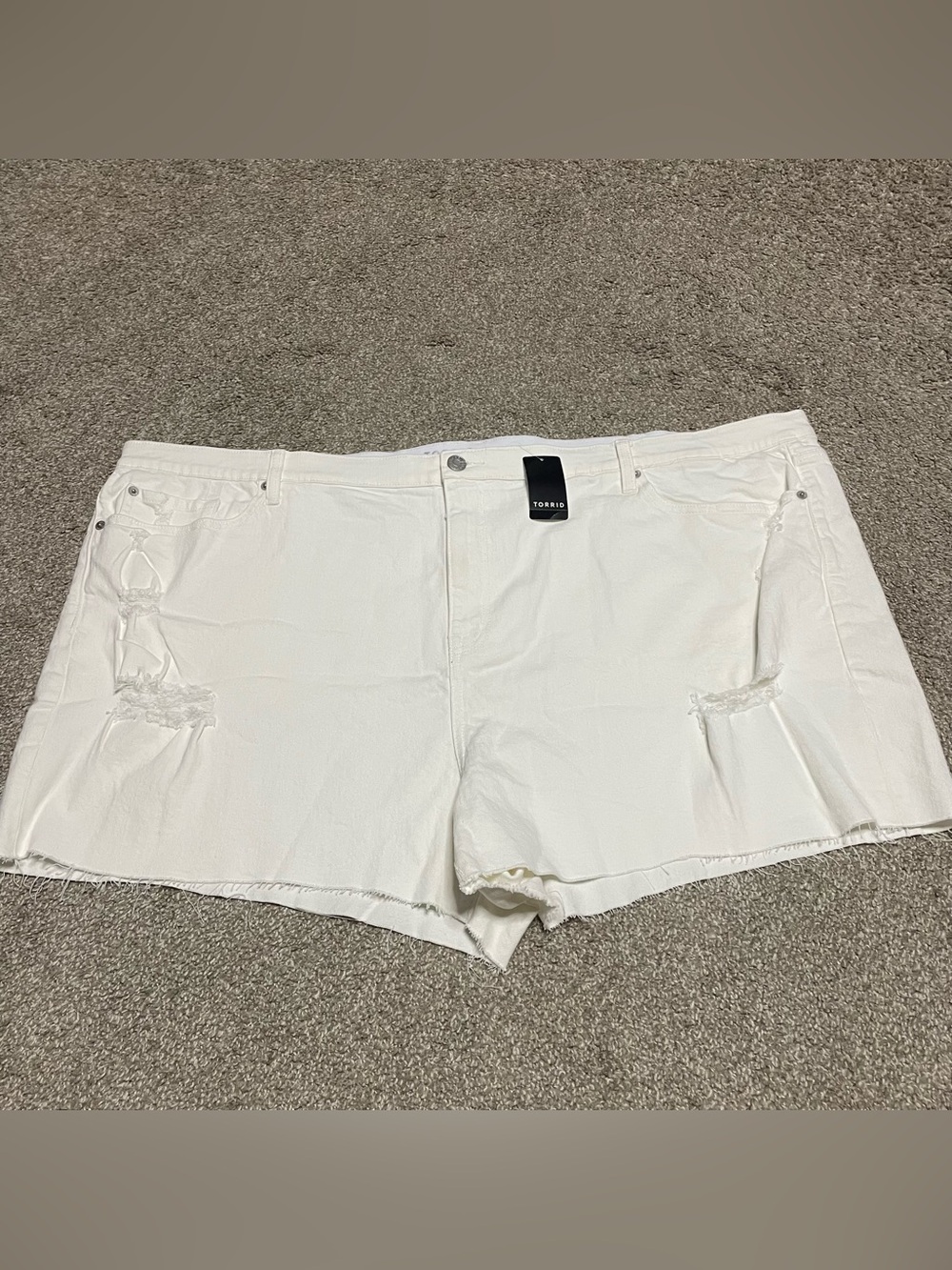NWT Torrid Relaxed High Rise Rigid Stretch Shorts Women’s 28